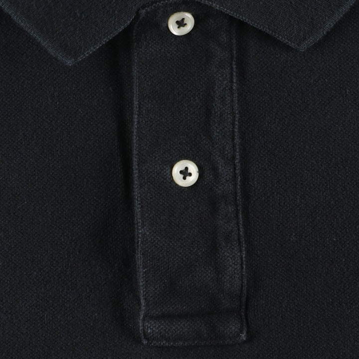 Ralph Lauren POLO by Ralph Lauren short sleeve polo shirt, men's size L cotton black type Vintage Second Hand