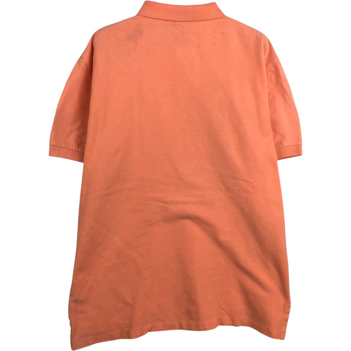Ralph Lauren POLO by Ralph Lauren short sleeve polo shirt, men's size L cotton coral Vintage Second Hand
