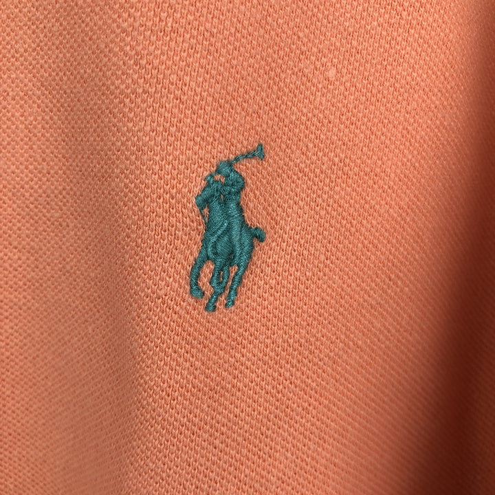 Ralph Lauren POLO by Ralph Lauren short sleeve polo shirt, men's size L cotton coral Vintage Second Hand