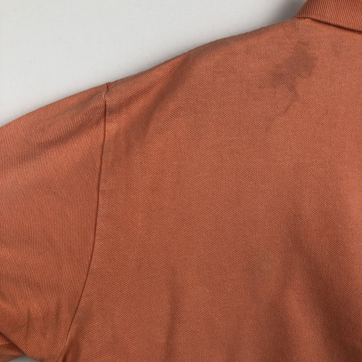 Ralph Lauren POLO by Ralph Lauren short sleeve polo shirt, men's size L cotton coral Vintage Second Hand
