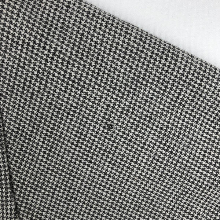 90'S Ralph Lauren POLO by Ralph Lauren Houndstooth Pattern Short-Sleeve Polo Shirt, Made in USA, Men's XL (approx.) Vintage cotton gray type Vintage Second Hand