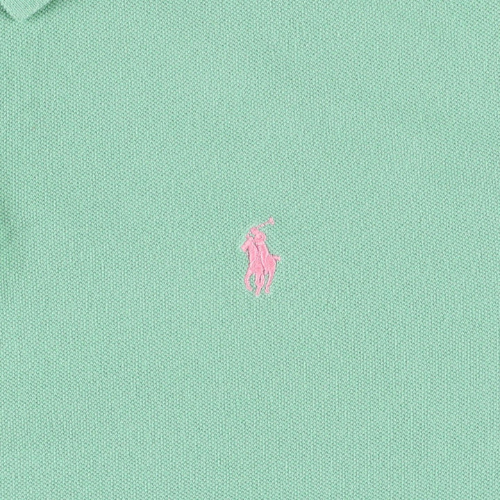 Ralph Lauren POLO by Ralph Lauren short sleeve polo shirt, men's XL size cotton Mint green Vintage Second Hand