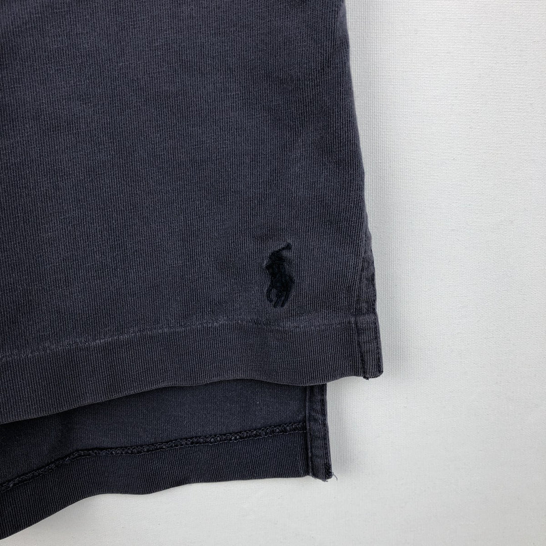 Ralph Lauren POLO by Ralph Lauren short sleeve polo shirt, men's XL size cotton navy blue type Vintage Second Hand