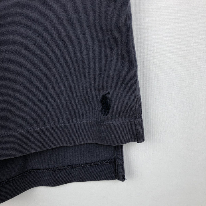 Ralph Lauren POLO by Ralph Lauren short sleeve polo shirt, men's XL size cotton navy blue type Vintage Second Hand