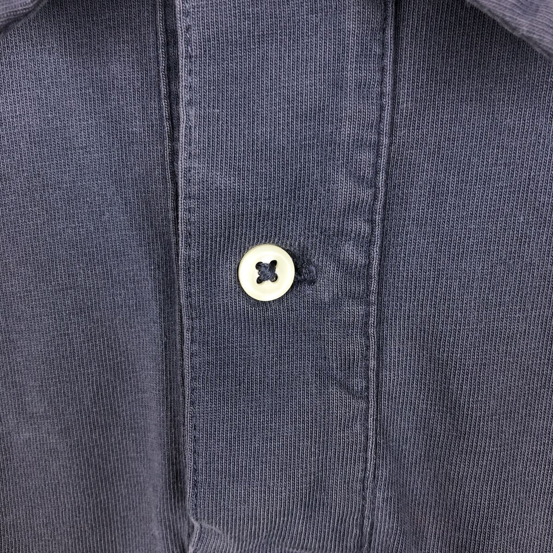 Ralph Lauren POLO by Ralph Lauren short sleeve polo shirt, men's XL size cotton navy blue type Vintage Second Hand
