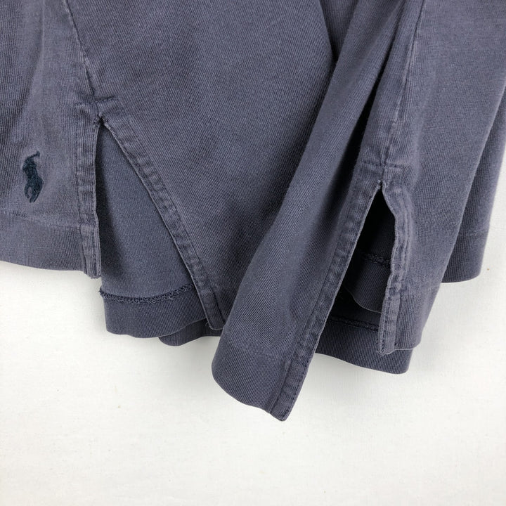 Ralph Lauren POLO by Ralph Lauren short sleeve polo shirt, men's XL size cotton navy blue type Vintage Second Hand