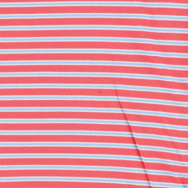 Brooks Brothers Est.1818 Multi-stripe Short-Sleeve Polo Shirt, Men's Size L (approx.) cotton red type Vintage Second Hand