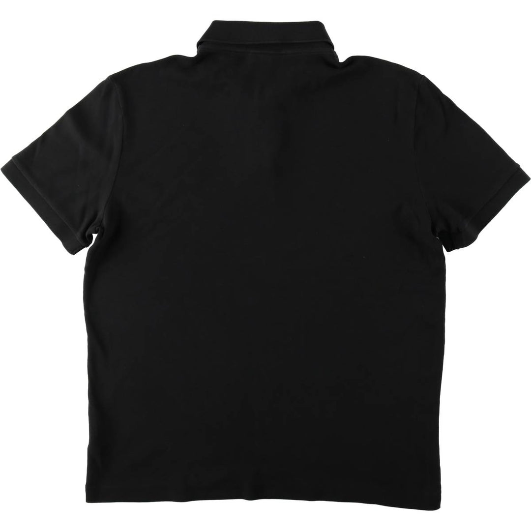 Lacoste LACOSTE short sleeve polo shirt, men's size L cotton black type Vintage Second Hand