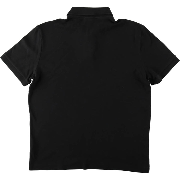 Lacoste LACOSTE short sleeve polo shirt, men's size L cotton black type Vintage Second Hand
