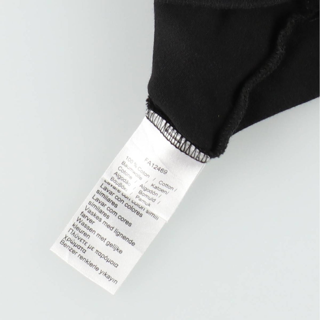 Lacoste LACOSTE short sleeve polo shirt, men's size L cotton black type Vintage Second Hand