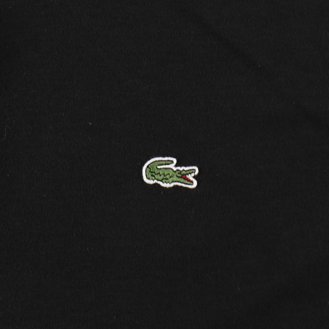 Lacoste LACOSTE short sleeve polo shirt, men's size L cotton black type Vintage Second Hand