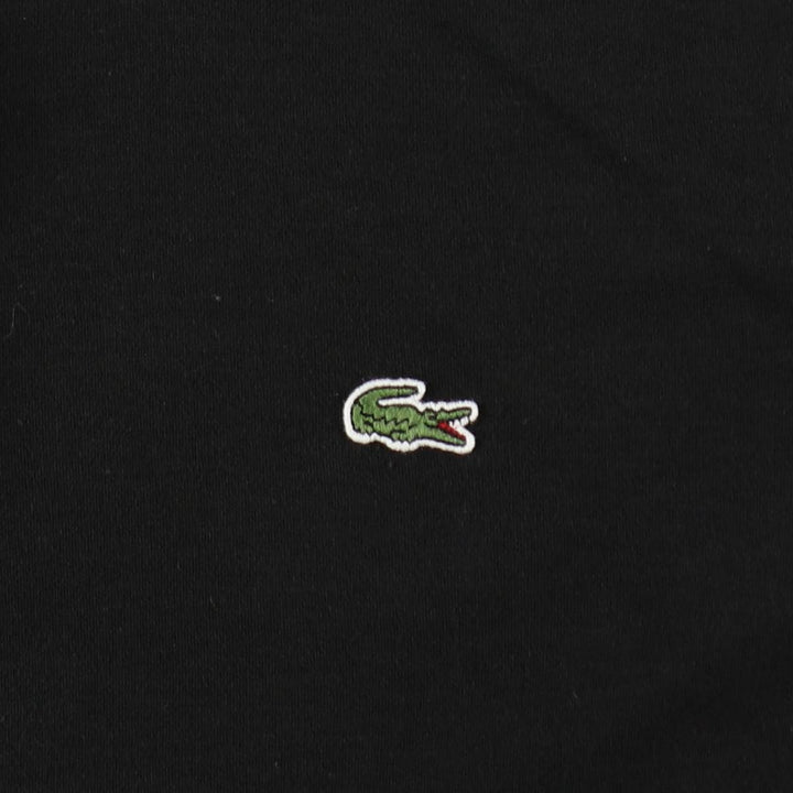 Lacoste LACOSTE short sleeve polo shirt, men's size L cotton black type Vintage Second Hand