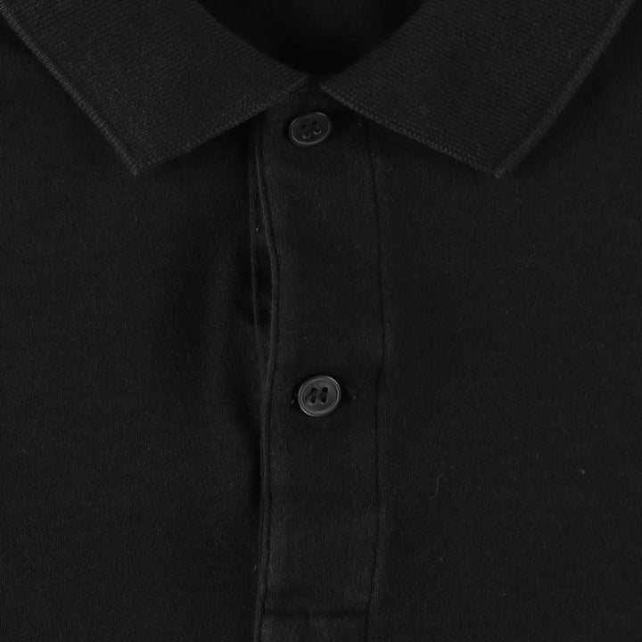 Lacoste LACOSTE short sleeve polo shirt, men's size L cotton black type Vintage Second Hand