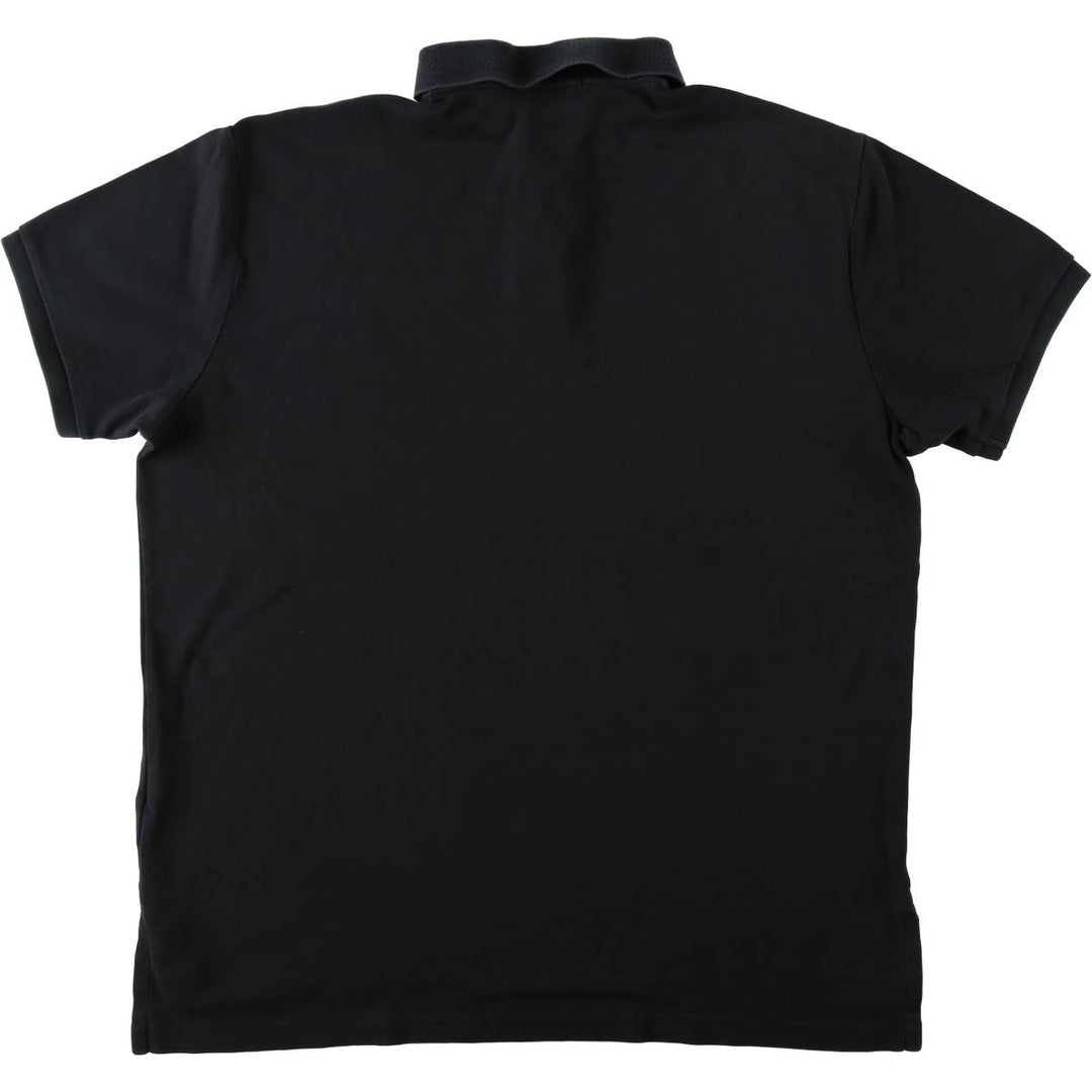 Ralph Lauren POLO by Ralph Lauren CUSTOM FIT short sleeve polo shirt, men's size L cotton black type Vintage Second Hand