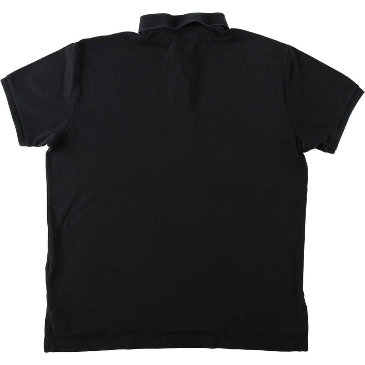 Ralph Lauren POLO by Ralph Lauren CUSTOM FIT short sleeve polo shirt, men's size L cotton black type Vintage Second Hand