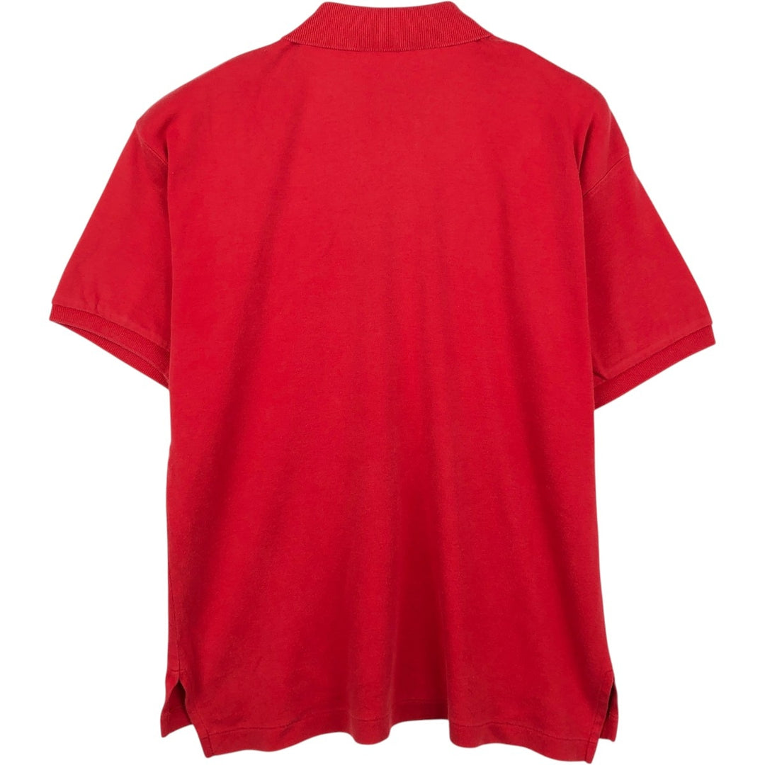 Ralph Lauren POLO SPORT short sleeve polo shirt, men's size M cotton red type Vintage Second Hand