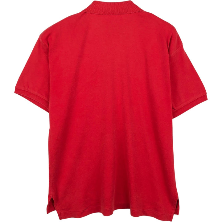 Ralph Lauren POLO SPORT short sleeve polo shirt, men's size M cotton red type Vintage Second Hand