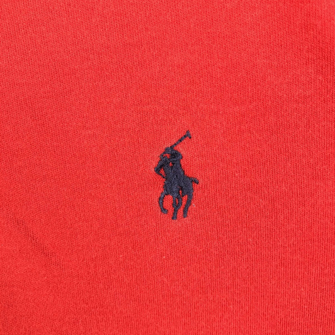 Ralph Lauren POLO SPORT short sleeve polo shirt, men's size M cotton red type Vintage Second Hand