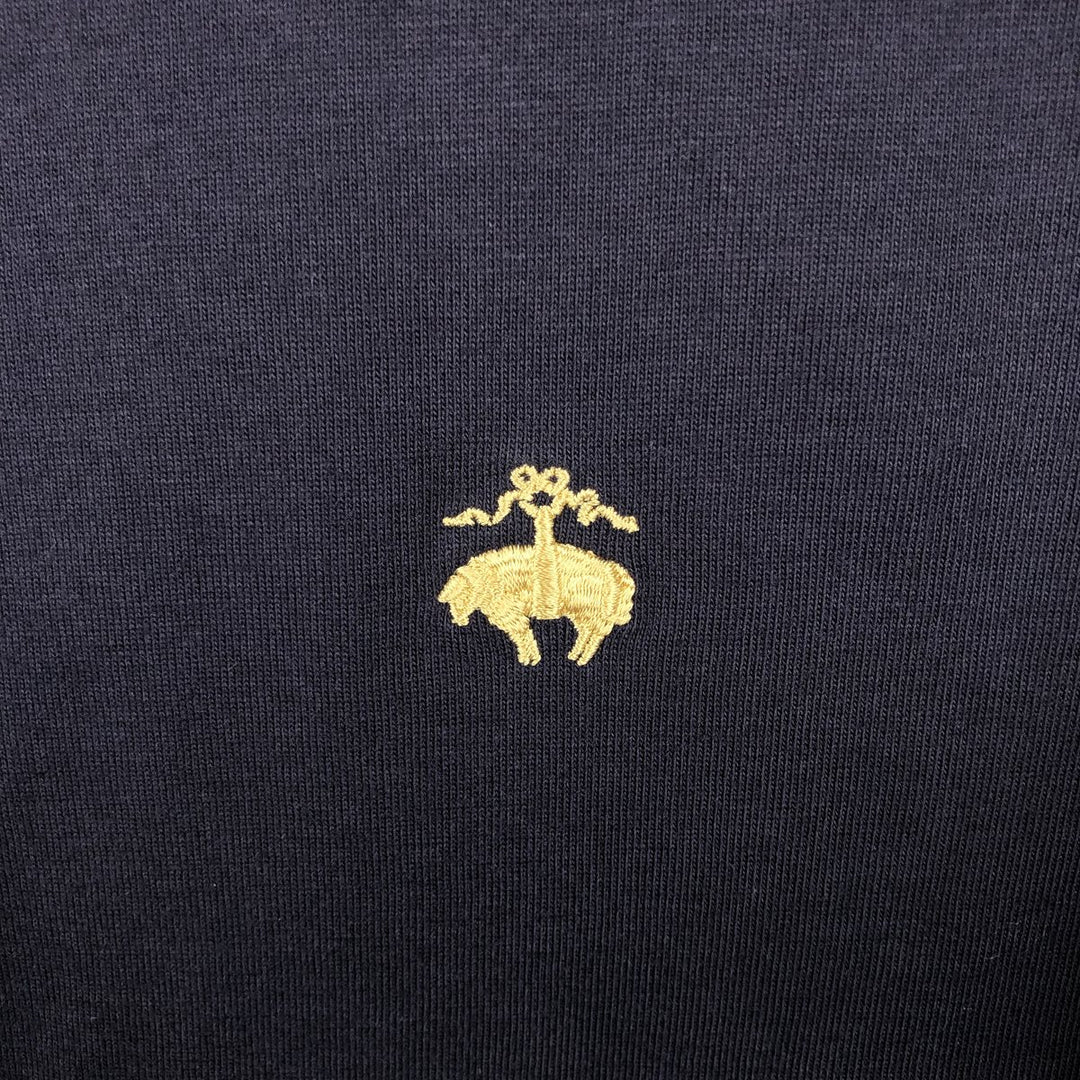 Brooks Brothers 346 short sleeve polo shirt, men's size L cotton navy blue type Vintage Second Hand
