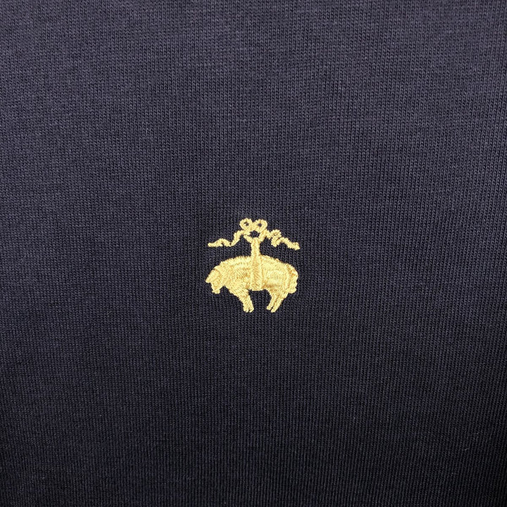 Brooks Brothers 346 short sleeve polo shirt, men's size L cotton navy blue type Vintage Second Hand