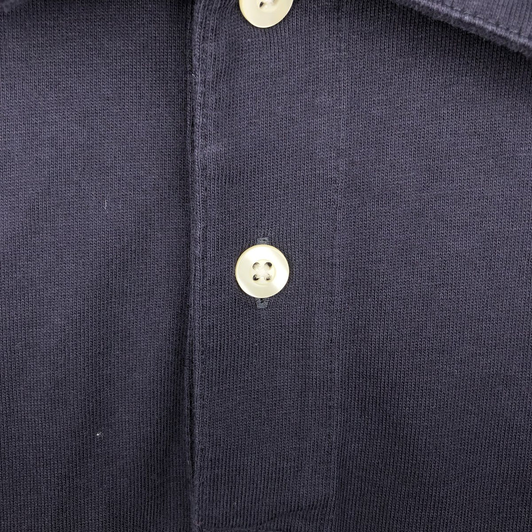 Brooks Brothers 346 short sleeve polo shirt, men's size L cotton navy blue type Vintage Second Hand