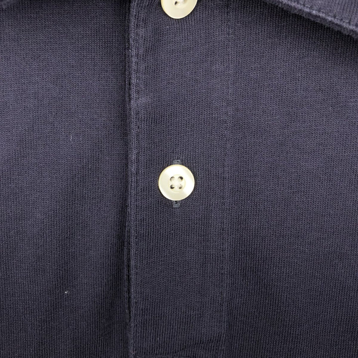 Brooks Brothers 346 short sleeve polo shirt, men's size L cotton navy blue type Vintage Second Hand