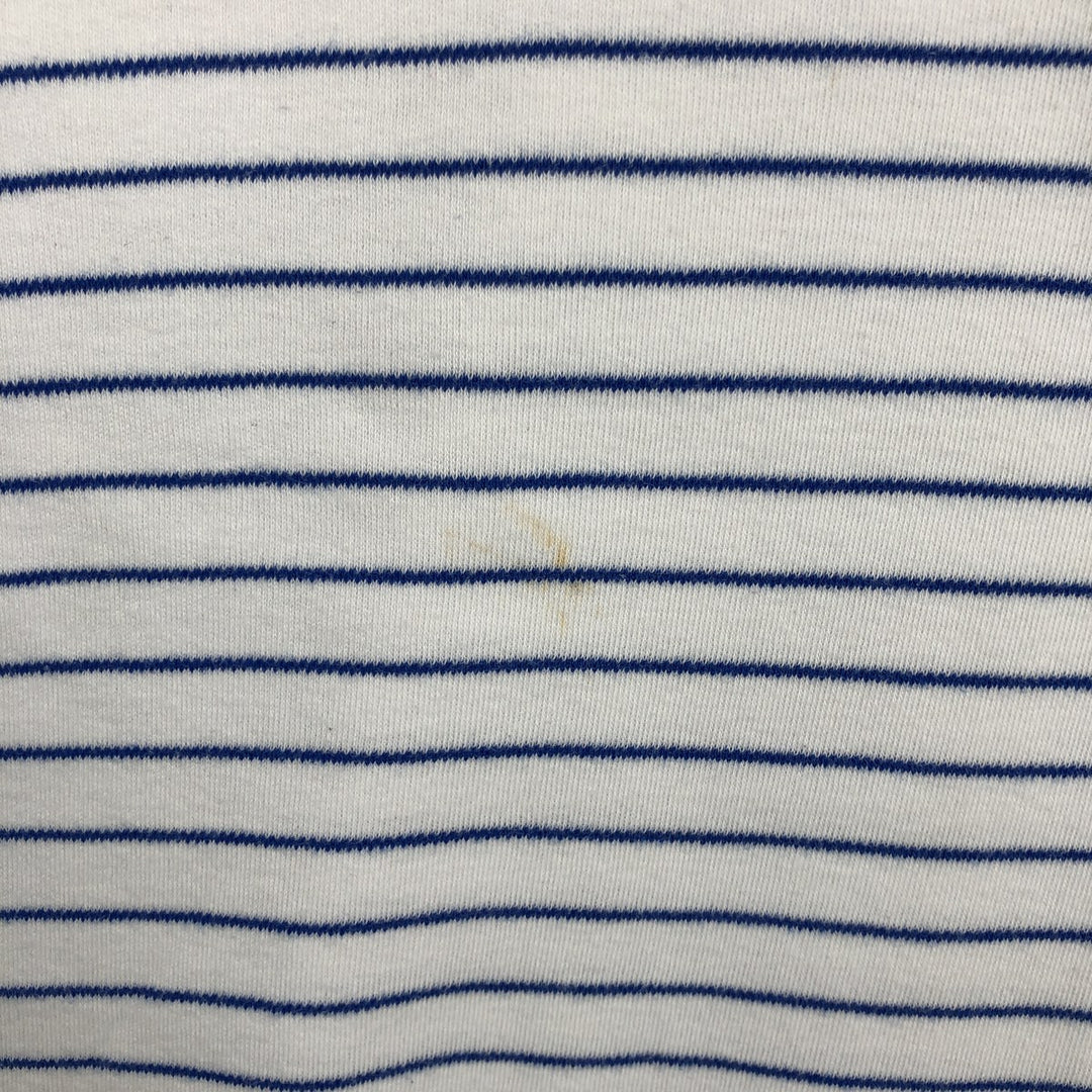 Ralph Lauren POLO by Ralph Lauren short sleeve striped polo shirt, men's size L cotton white type Vintage Second Hand