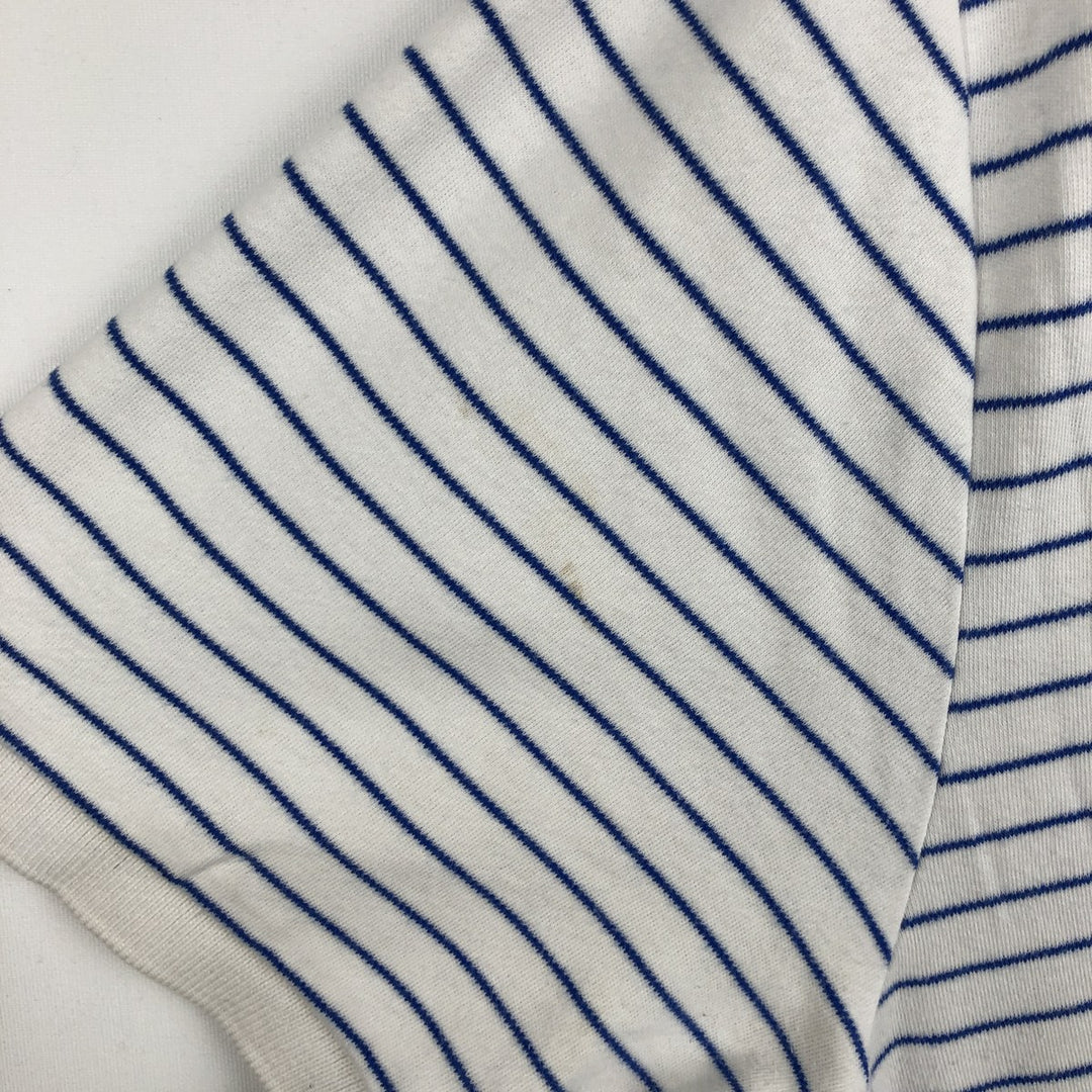 Ralph Lauren POLO by Ralph Lauren short sleeve striped polo shirt, men's size L cotton white type Vintage Second Hand