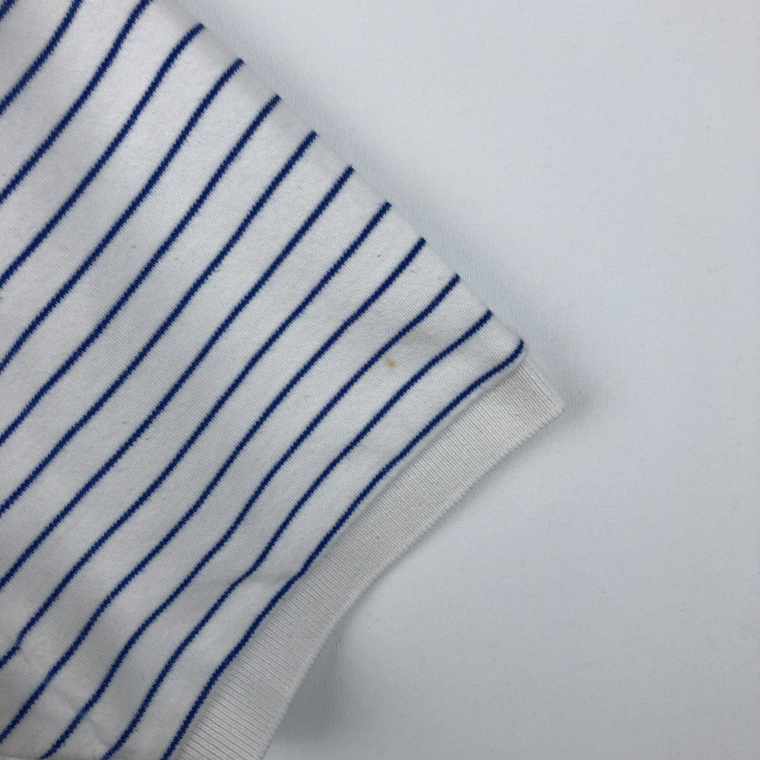 Ralph Lauren POLO by Ralph Lauren short sleeve striped polo shirt, men's size L cotton white type Vintage Second Hand