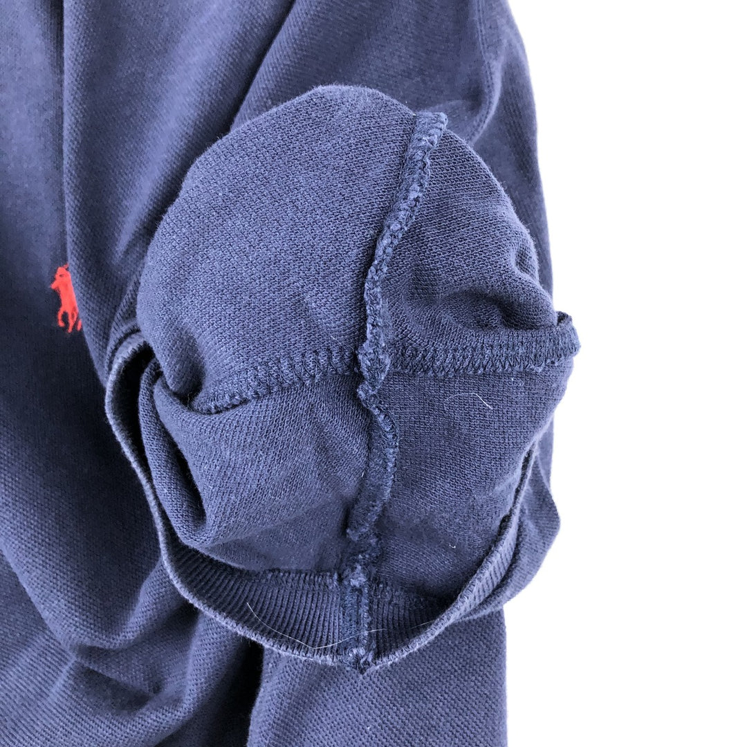 Ralph Lauren POLO by Ralph Lauren CUSTOM FIT short sleeve polo shirt, men's XXL equivalent cotton navy blue type Vintage Second Hand