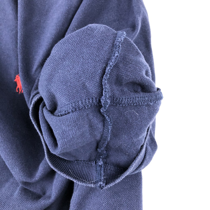 Ralph Lauren POLO by Ralph Lauren CUSTOM FIT short sleeve polo shirt, men's XXL equivalent cotton navy blue type Vintage Second Hand
