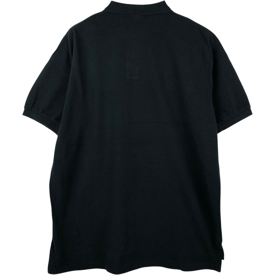 Ralph Lauren POLO by Ralph Lauren short sleeve polo shirt, men's XL size cotton black type Vintage Second Hand