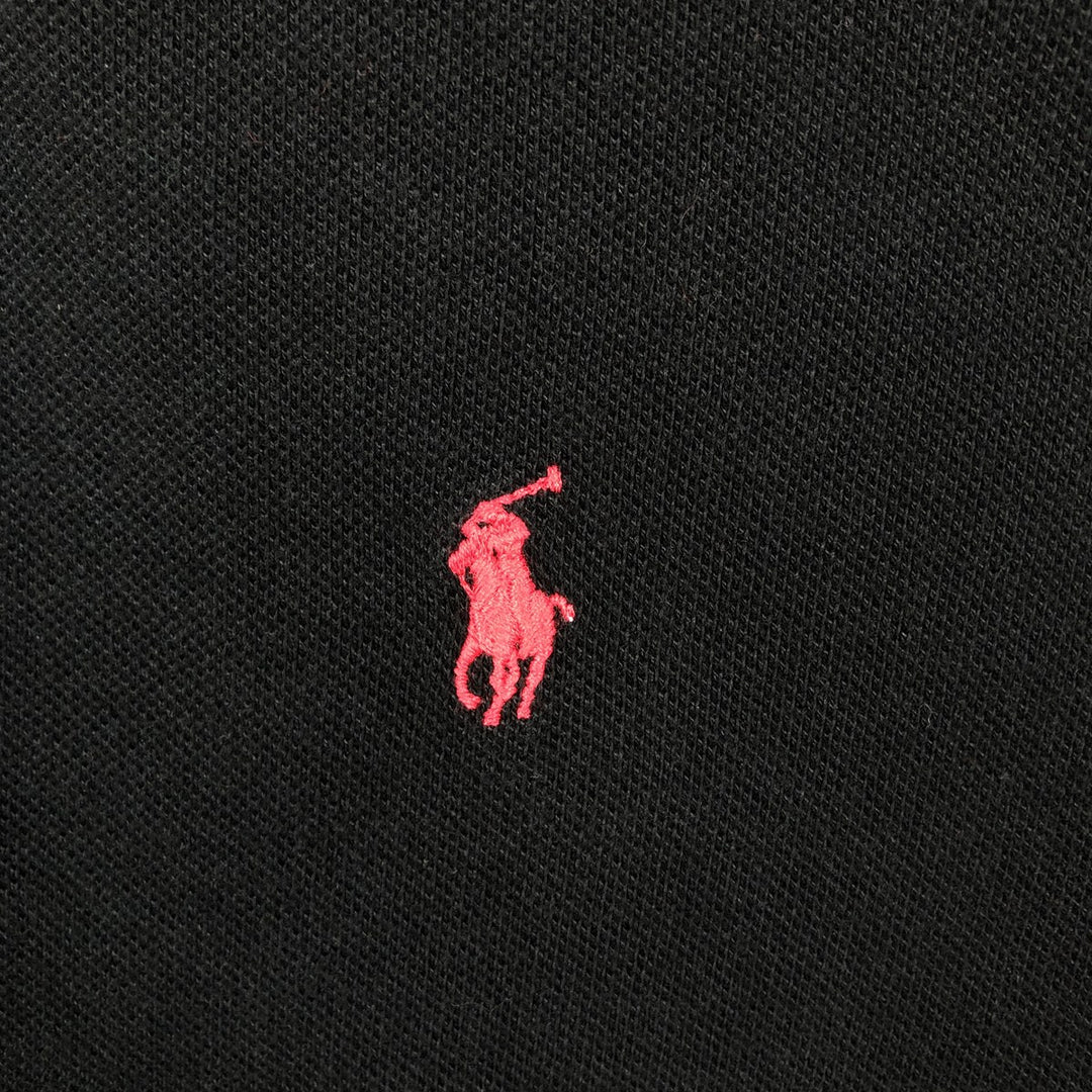 Ralph Lauren POLO by Ralph Lauren short sleeve polo shirt, men's XL size cotton black type Vintage Second Hand