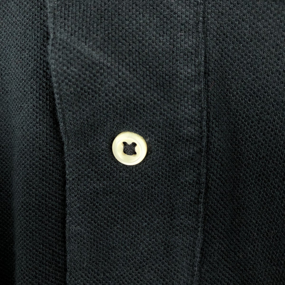 Ralph Lauren POLO by Ralph Lauren short sleeve polo shirt, men's XL size cotton black type Vintage Second Hand