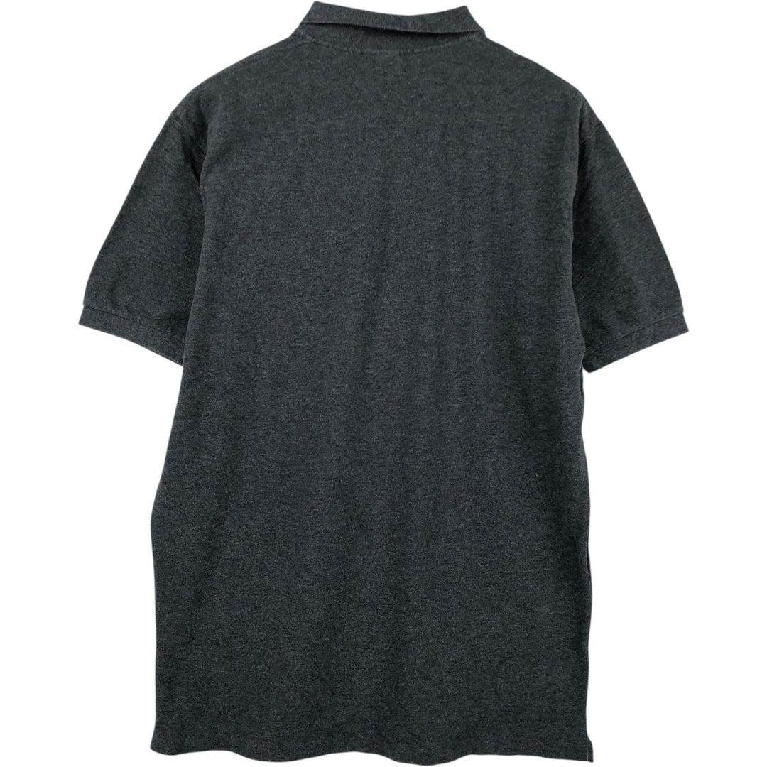 Ralph Lauren POLO by Ralph Lauren short sleeve polo shirt, men's XL size cotton Charcoal Vintage Second Hand