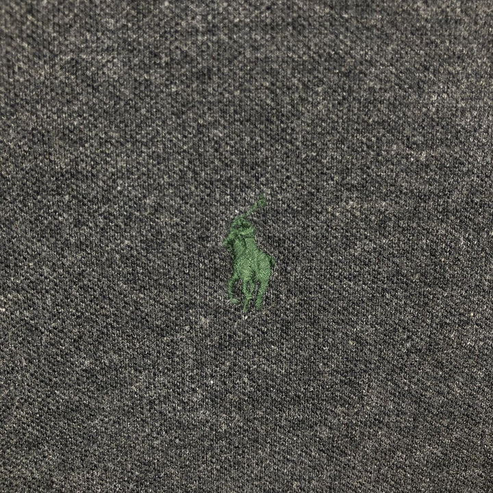 Ralph Lauren POLO by Ralph Lauren short sleeve polo shirt, men's XL size cotton Charcoal Vintage Second Hand