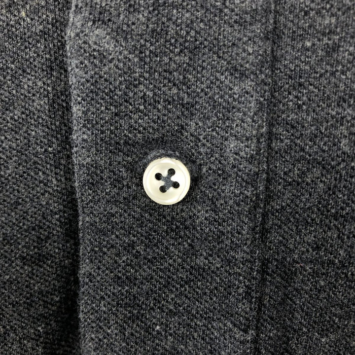 Ralph Lauren POLO by Ralph Lauren short sleeve polo shirt, men's XL size cotton Charcoal Vintage Second Hand