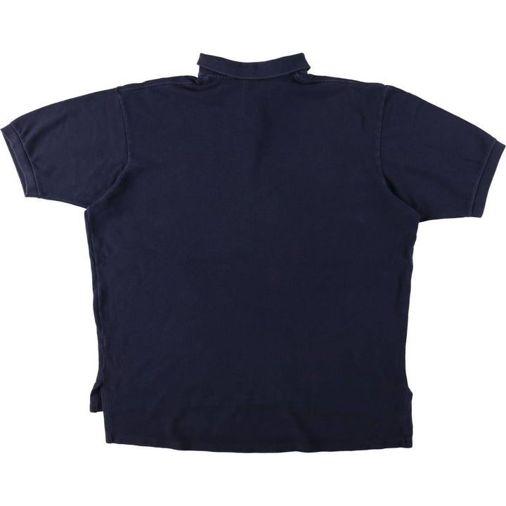 1990'S Ralph Lauren POLO by Ralph Lauren short-sleeved polo shirt, made in the USA, men's size XL equivalent. cotton black type Vintage Second Hand