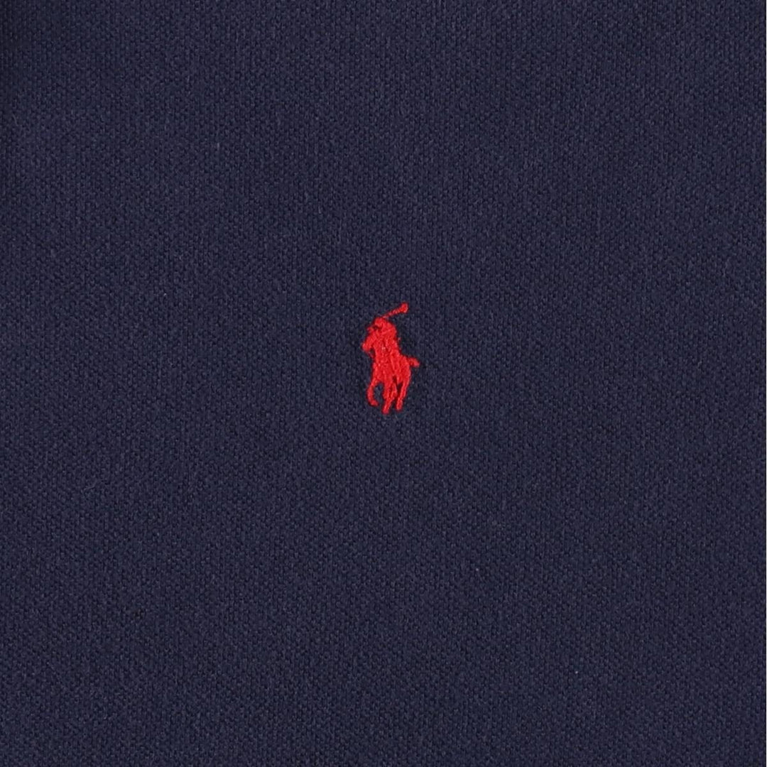 1990'S Ralph Lauren POLO by Ralph Lauren short-sleeved polo shirt, made in the USA, men's size XL equivalent. cotton black type Vintage Second Hand