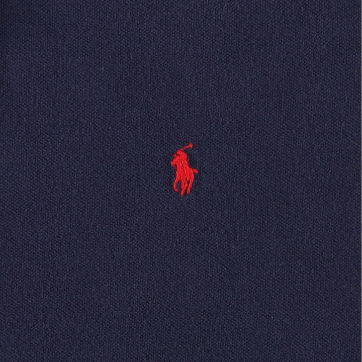 1990'S Ralph Lauren POLO by Ralph Lauren short-sleeved polo shirt, made in the USA, men's size XL equivalent. cotton black type Vintage Second Hand