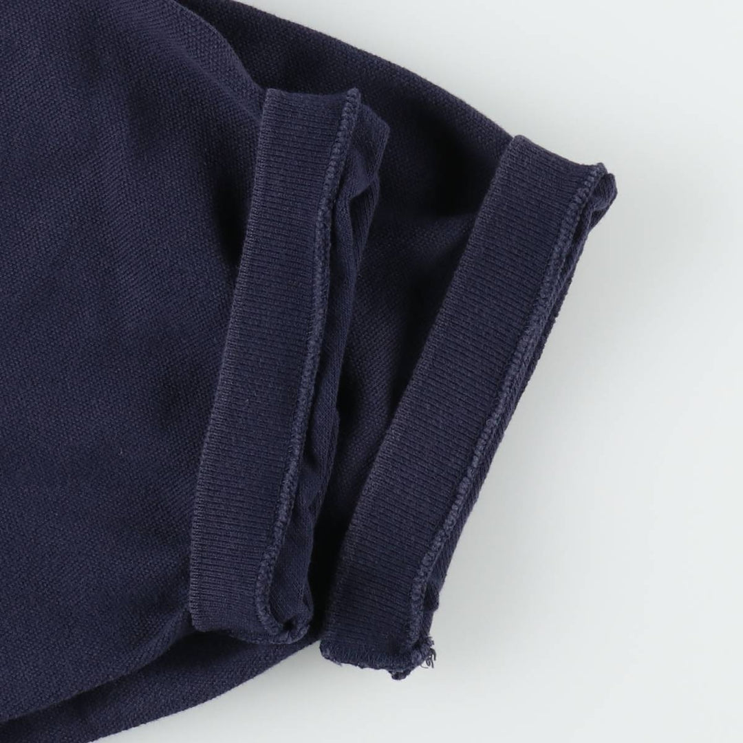 1990'S Ralph Lauren POLO by Ralph Lauren short-sleeved polo shirt, made in the USA, men's size XL equivalent. cotton black type Vintage Second Hand