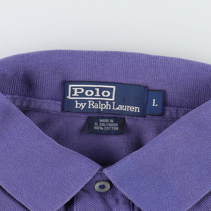 Ralph Lauren POLO by Ralph Lauren short sleeve polo shirt cotton Purple type red-purple Vintage Second Hand