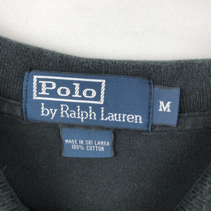 Ralph Lauren POLO by Ralph Lauren short sleeve polo shirt, men's size M cotton black type Vintage Second Hand