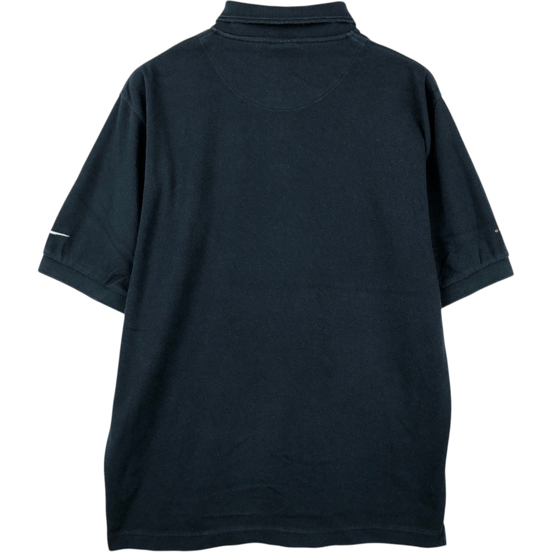 90'S Nike Team Short-Sleeve Polo Shirt, Men's Size M (approx.), Vintage cotton navy blue type Vintage Second Hand