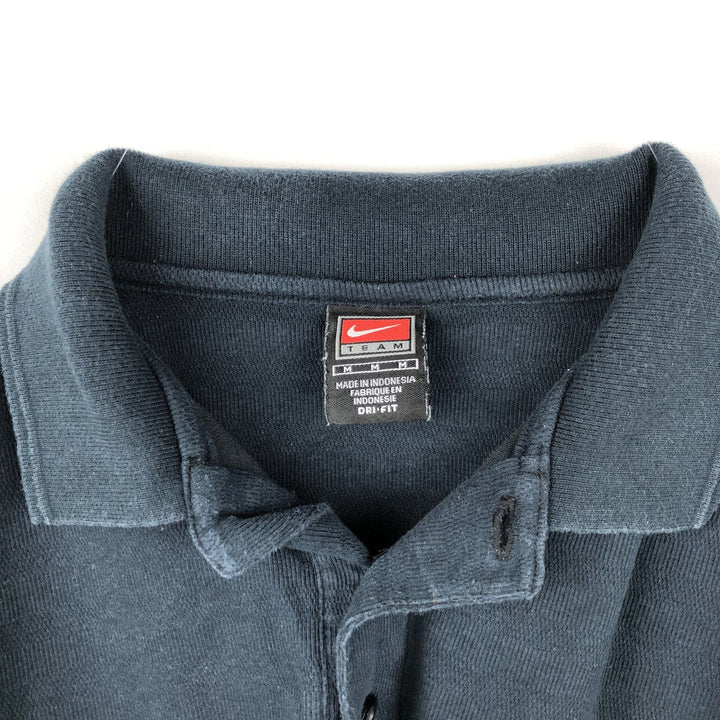 90'S Nike Team Short-Sleeve Polo Shirt, Men's Size M (approx.), Vintage cotton navy blue type Vintage Second Hand