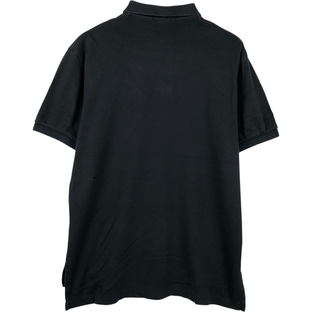 Ralph Lauren POLO by Ralph Lauren short sleeve polo shirt, men's size M cotton black type Vintage Second Hand
