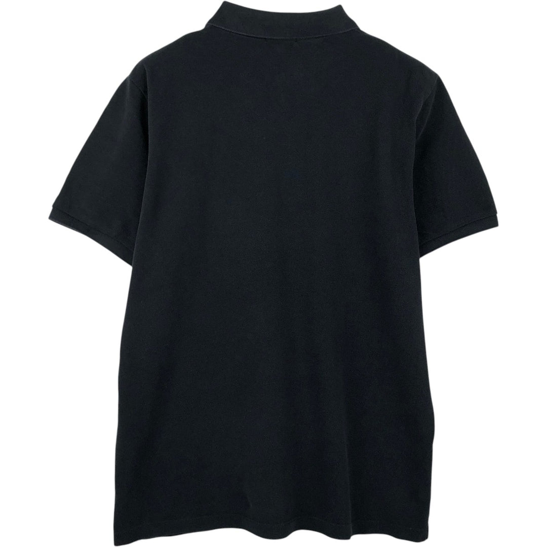 Burberry's BRIT short sleeve polo shirt, men's size L cotton black type Vintage Second Hand