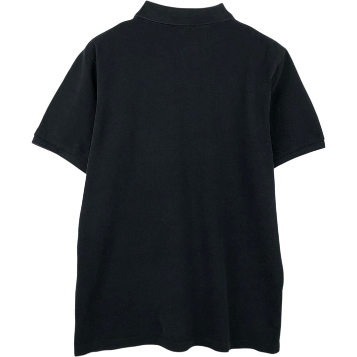 Burberry's BRIT short sleeve polo shirt, men's size L cotton black type Vintage Second Hand
