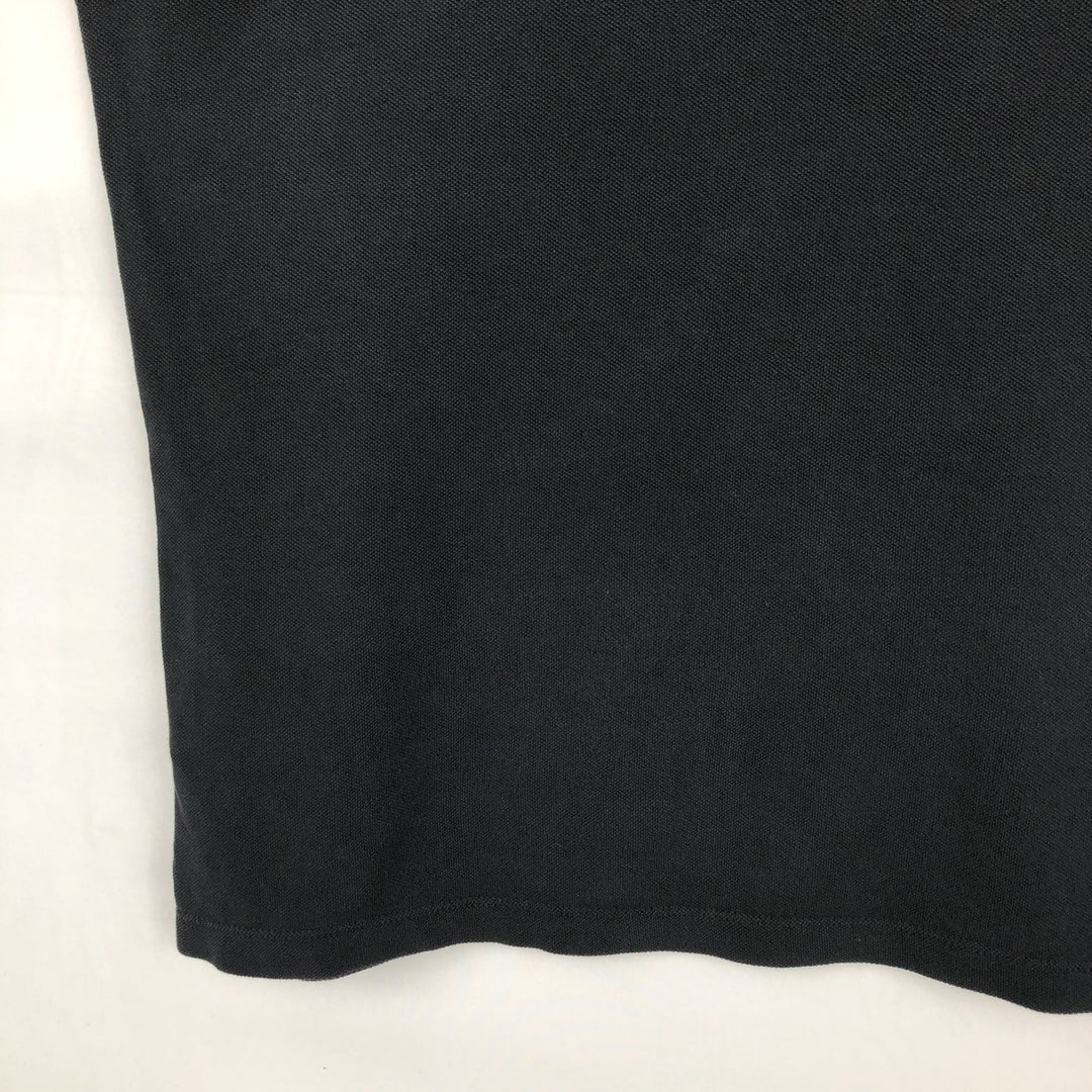 Burberry's BRIT short sleeve polo shirt, men's size L cotton black type Vintage Second Hand