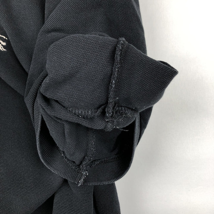 Burberry's BRIT short sleeve polo shirt, men's size L cotton black type Vintage Second Hand
